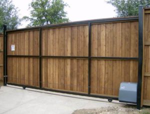 Automatic Cedar Driveway Gates